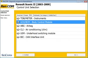 Renault modules rencom